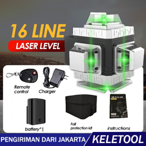 16 line 4d laser Level leveling alat ukur laser tukang bagunan auto laser level leser bangunan waterpass laser timbangan air laser waterpass water level laser keramik laveling multifungsi Siku Laser Timbangan leser laser merah timbangan