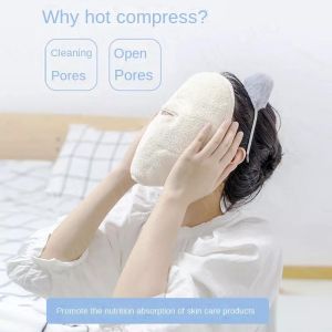 towel Hot compress towel face steaming eyes steam heating face towel face towel beauty face cleaning tool 热敷毛巾