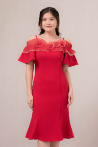 RIMINI - Dress Wanita Kondangan Tile Sabrina Midaxi xs-xl - Theia Dress - 85863