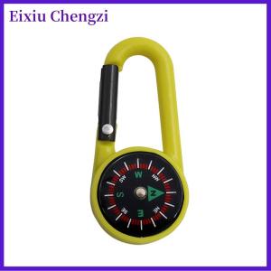 Eixiu Đa chức năng ngoài trời Keychain Mini la bàn leo núi vòng chìa khóa Snap móc Cắm Trại Đi Bộ Đường Dài công cụ đi bộ đường dài hàng hóa