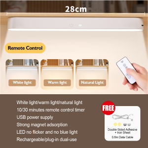 LED Light Night Lamp USB Rechargeable Magnetic Desk Lamp Hanging Wireless Touch Night Light for Bedroom/Closet/Cabinet/Kitchen/Wardrobe