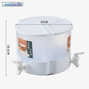 Justliving lớn xoay capacityre frigerator Ấm đun nước lạnh Ice lạnh trà giải khát Dispenser với chống rò rỉ Spigot đồ uống Dispenser cho bữa tiệc/tự chọn phục vụ/nhà hàng khách sạn/Đồ dùng nhà bếp