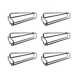 Set of 6 Premium Metal Stemwares Rack Iron Wine Glass Holders Safe Scratch Resistant Stemwares Storage Organizers