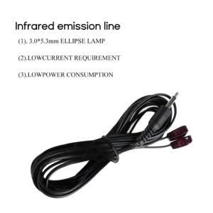 3.5mm Dual IR Remote Control Extension Cable Extender for TV Set IR Extender Repeater System