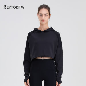 Reytorrm Hoodie Olahraga Wanita Lengan Panjang Long Sleeve Oversize（WT004）