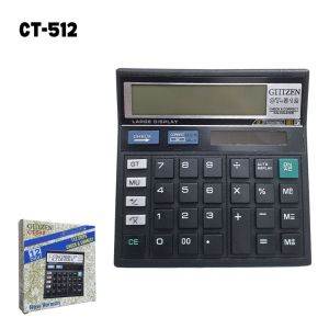 Local Ready CT-512 Calculator 12 Digit Large Display 112 Steps Check Correct Solar Battery Office Calculator