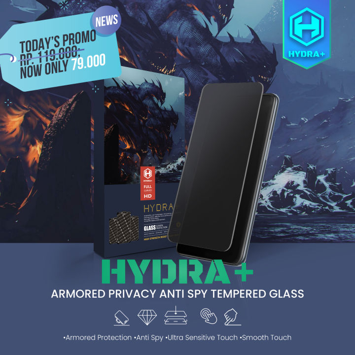 iPhone 15 HYDRA+ Matte Tempered Glass Anti Gores-TG-Frame