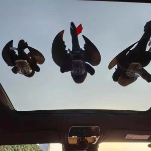 KIDS COY Flying Dragon Toothless Car Decoration Animation Peripheral Stuffed Animal Dragon Plush Toy Creativity Doll Base How To Train Your Dragon Plush Motorcycle