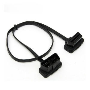 OBD2 Extension Cable 60cm 16 Pin Male to Female  Flat 8 Core Diagnostic Scanner Extension Cord for Car Automotive Code Reader Connector Cable for Car Truck Van