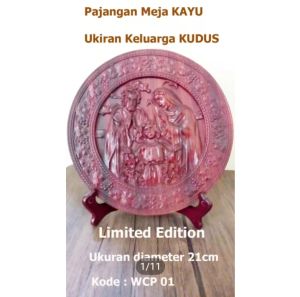 Ukiran Tuhan Yesus Bunda Maria Katolik Kristen Rohani Hiasan meja kayu WCP