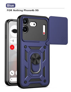 Camera Protection Armor Case For Nothing Phone (4b) 5G Car c Ring Holder Shockproof Back Cover for Nothing Phone4b Funda