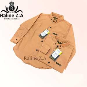 KEMEJA COUPLE AYAH ANAK/KEMEJA POLOS COUPLE AYAH DAN ANAK WARNA MOCA LENGAN PANJANG/KEMEJA COUPLE AYAH DAN ANAK TERBARU/KEMEJA COUPLE PREMIUM BRANDED KUALITAS TERBAIK/KEMEJA POLOS LENGAN PANJANG COUPLE AYAH DAN ANAK/Raline Z.A
