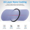 JJC 77mm ND Filter ND2-400 NDV Filter Variable Neutral Density Filter For Canon EF 24-70mm f4L/EF 16-35mm f4L/EF 24-105mm Lens,Nikon AF-S 24-70mm f2.8G/AF-S 16-35mm f4G Lens,Sigma 17-50mm f2.8 Lens,Tokina 11-16mm f2.8 Lens&More Lenes With 77mm Thread. 