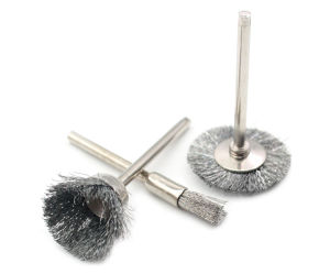 Reilyn 9pcs Wire Brushes Dremel Polishing Accessories Wired Rotary Stainless Steel Drill for Rotary Grinding Tools Remove Metal Craft