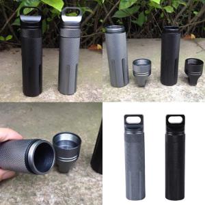 Outdoor Waterproofed Tube Camping Backpacking Container Lighter Holder for Hiking and Emergencies Preparedness