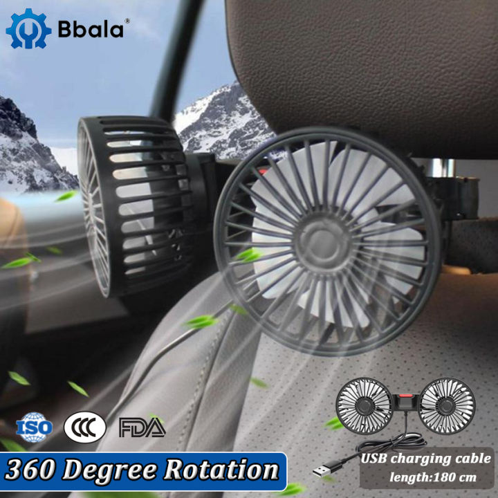 ⚡️Local Delivery⚡️ Car Fan for Back Seat Seat Back Cooling Fan USB ...