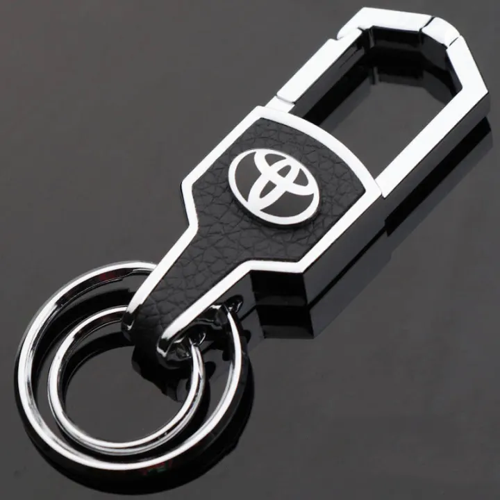 Toyota Car Key Holder Braided Rope Leather Key Chain Diamond Car Logo ...