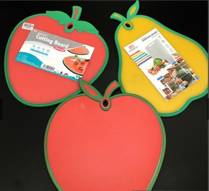 Chopping board Non-Slip Plastic Fruit Shape Chopping Board Non-Slip ...
