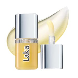 Laka Spicy Lip Plumper - Maximum Extra Strength 4g/0.14oz Clear Lip Gloss for Intense Volumizing High-Shine Finish Non-Sticky Hydrating K-Beauty