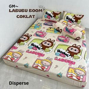 SPREI KEKINIAN MOTIF LABUBU TERLARIS BERKWALITAS SET SARUNG BANTAL SARUNG GULING
