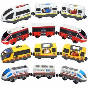 hot Train Track Wooden Train Toys Magnetic Set Electric Car Locomotive Diecast Slot Fit All Wood Brand Biro Railway Tracks For Kids