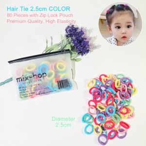 mixshop Hairband & Rubber Bands 40/80 Pcs per Pouch Sg ready stock