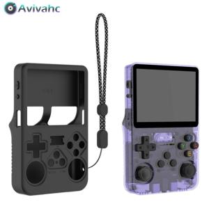 ปลอกหุ้มป้องกันเคสป้องกันป้องกันแบบเคสซิลิโคนกันกระแทกสำหรับคอนโซลเกมมือถือ R36S ANBERNIC