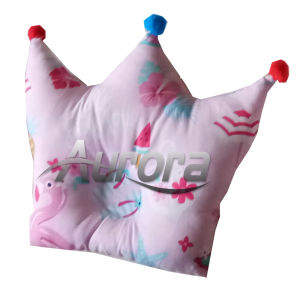 Bantal Bayi Anti Peyang-Bantal Mahkota Pom-Pom Motif Boy & Girl- Baby cloud pillow - Aurora Store(COD)