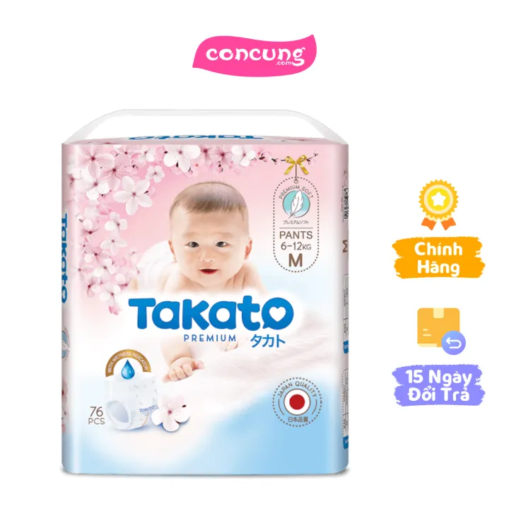 Tã quần Takato siêu mềm mại (M, 76 miếng)