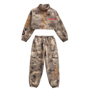 LZD  Bộ Đồ  Hip Hop Trẻ Em Trang Phục Sành Điệu Cho Bé Trai Trang Phục Biểu Diễn Nhảy Jazz Cho Bé Gái Trang Phục Trẻ Em Thời Trang Catwalk