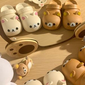 2026 Summer GirlS Style Rilakkuma Clogs Non-Slip Odor-Resistant Cute WomenS Outdoor Closed-Toe Sandals