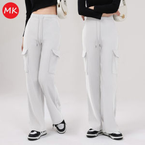 Baju Raya 2024 MK Cargo pants women Sassy Plus Size Straight Cut Multi-Pocket Cargo Pants seluar kargo wanita [P5/370]