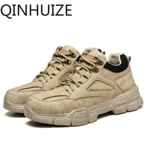 Qinhuize Giày Bảo Hộ Của Nam Giới Mùa Hè Mũi Thép Chống-Chống Đập Chống Đâm Thủng Khử Mùi Trang Phục Nhẹ-Chống Đế Mềm Thoáng Khí Công Trường Xây Dựng Giầy Bảo Hộ
