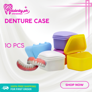 Pinkderby 10 pcs Denture Case Kit for Superior Oral Hygiene