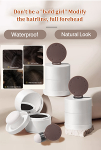 防水防汗发缝填充神器 Ultra Natural Hair Seam Filler Trimming Covering Hair Seams Hair Filler Scalp Concealer Thinning Hair Solution Receding Hairline Cover Receding Hairline Cover Sweat Resistant Fibers Waterproof Micro Fiber Natural Look