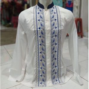 BAJU KOKO PRIA PUTIH ABDILLAH PROMO MURAH GROSIR