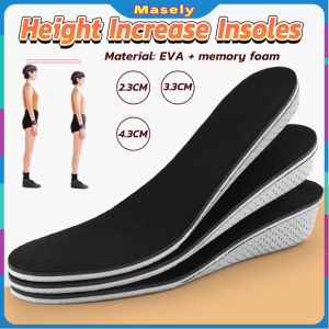 Masely Height Increase Insoles High Full Memory Foam arch support Cushion Pads for Men and Women