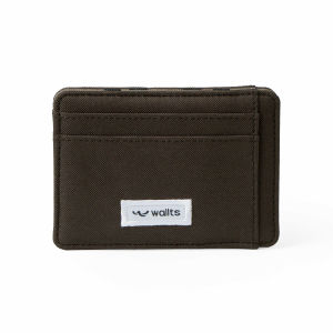 Wallts Porta Brown Khaki - Magic Wallet Dompet Sulap Tipis Pria Wanita Money Clip