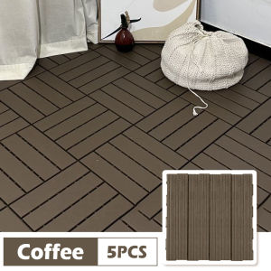 30*30*2cm Plastic Wood Floor Outdoor Balcony Floor Self-Paved House Terrace Courtyard Renovation Waterproof Anti-Corrosion Splicing Floor Mat Flooring Kit