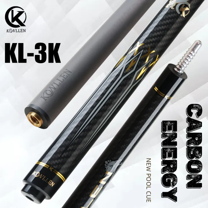 KONLLEN Billiard KL-3K Carbon Fiber Pool Cue Stick 12.2mm Tip 3*8