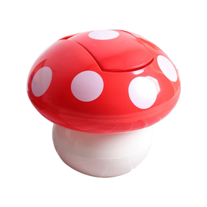 ถังเดสท็อป์ขยะธีมเห็ดน่ารักป้องกันกลิ่นใช้ในบ้านโรงเรียน