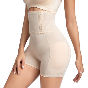 INTIMA Waist trainer Butt Lifter Body Shaper Shapewear Women High Waist Tummy Control Underpants Shorts Fake Hip Underwear with Padded Plus Size S-XXXL