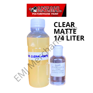 EMJ Anzahl Clear Matte Topcoat – Urethane Paint Finisher for Car Marine and Aircraft | 1 Liter and ¼ Liter