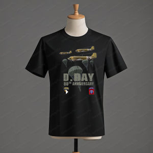 1944 D-Day Anniversary Normandy Funny Graphic Vintage Mens T-Shirt Men Crewneck Cotton Short Sleeve Summer Daily Life Tee Tops