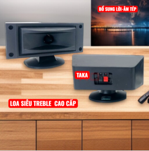 Loa bổ sung tép họng chữ nhật công suất lớn gắn trực tiếp amli - 1ĐÔI