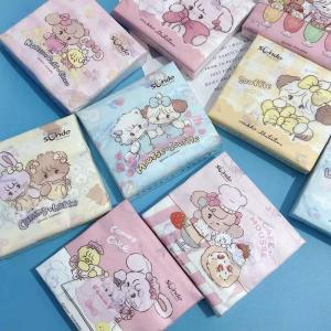 Rabbit Cartoon Colorful Printed Facial Pocket Tissue【4-Ply Thickened】