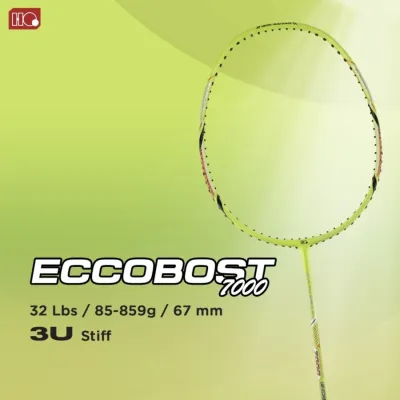 Raket Badminton HIQUA HQ ECCOBOOTS 6000/7000/8000/9000 kuat 32 LBS ORI