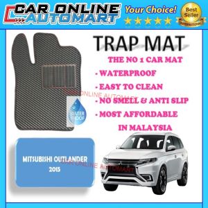 Outlander 2015 TrapMat Customize Car Floor Mat 100%Waterproof AntiSlip Easy to Clean(Front & Rear) - Mitsubishi Accessories