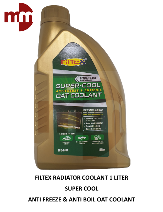 FILTEX RADIATOR COOLANT 1 LITER READY TO USE SUPER COOL ANTIFREEZE ...