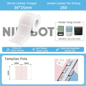 Kertas Label Indeks Termal untuk Mesin Label NIIMBOT B1/B21/B3S Cocok untuk Pengelolaan Dokumen dan Penggunaan Kantor Kertas Label Berkualitas Ramah Lingkungan